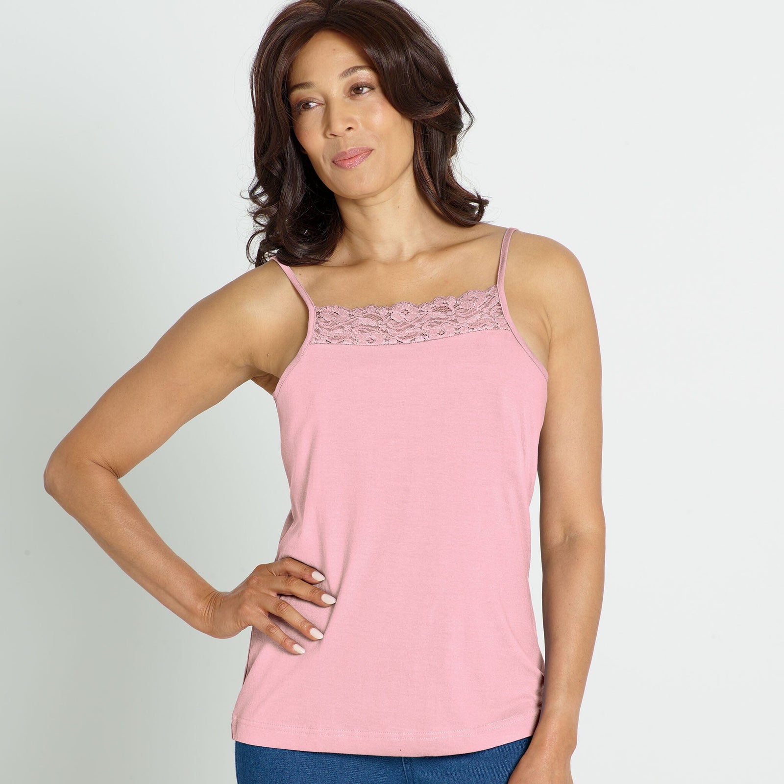 Mastectomy Post-Surgery Camisole 'Jennifer' with soft puffs in