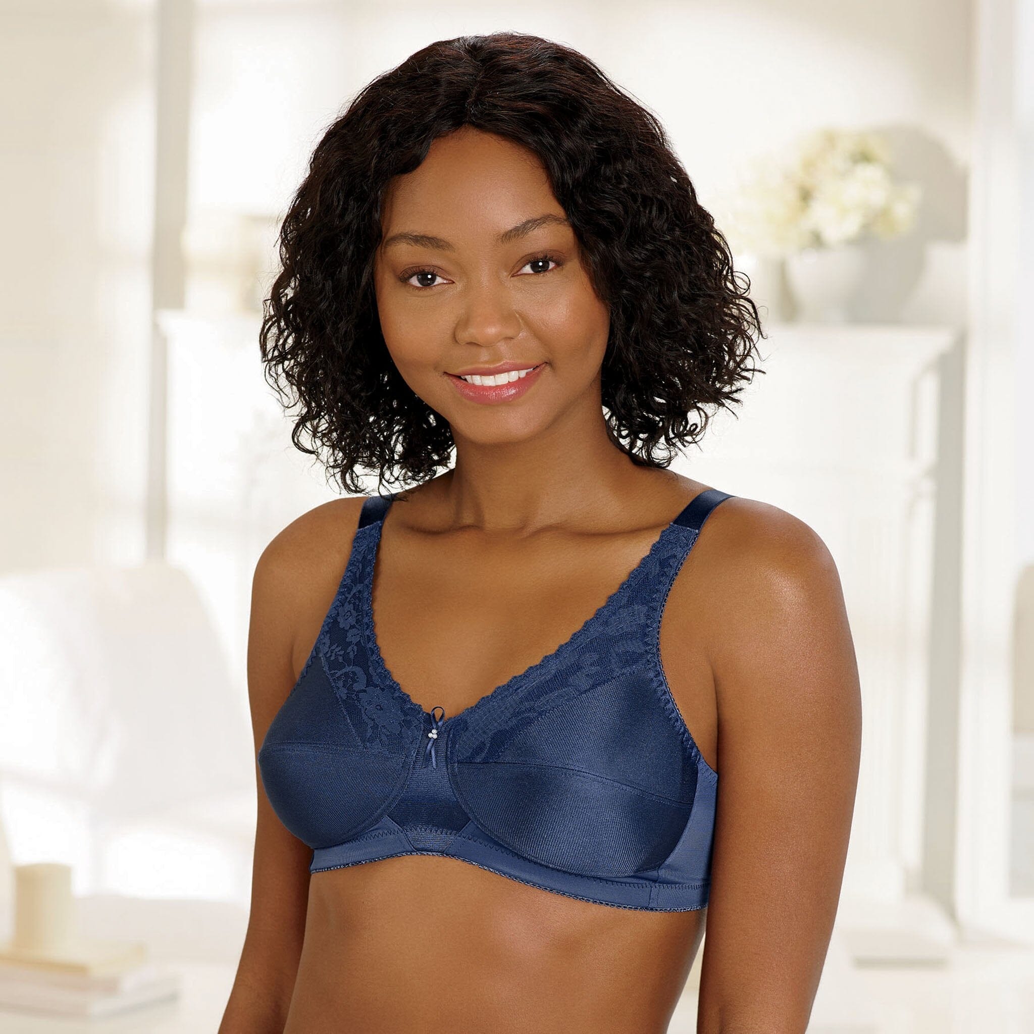 Mastectomy Bra 'Barbara Lace Accent Soft Cup' Black –