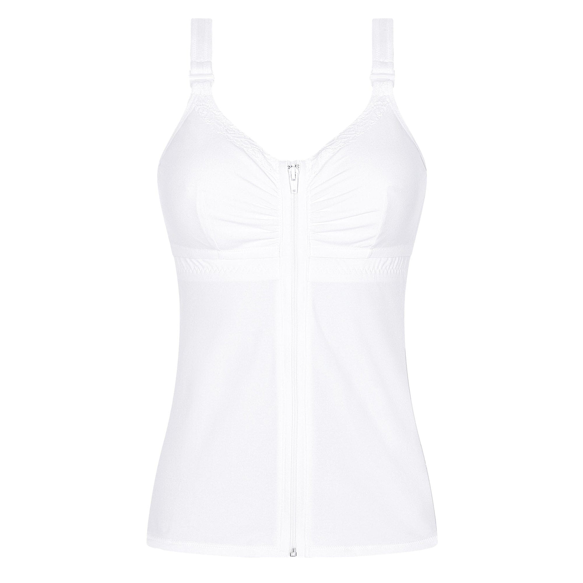 Hannah Breast Surgery Recovery Camisole - White