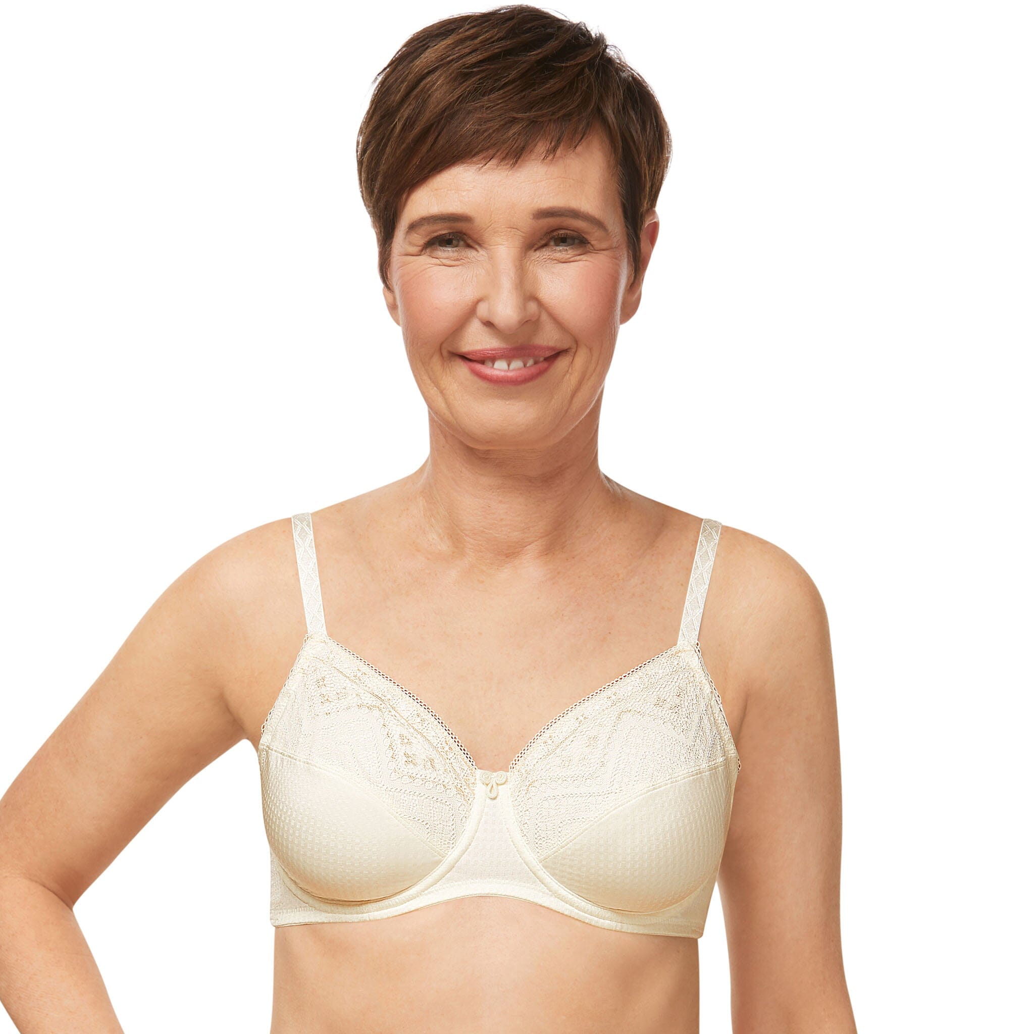 A7/ Carrie Amber Women's 2 Full Figure Soft Cup Bras Smooth Back
