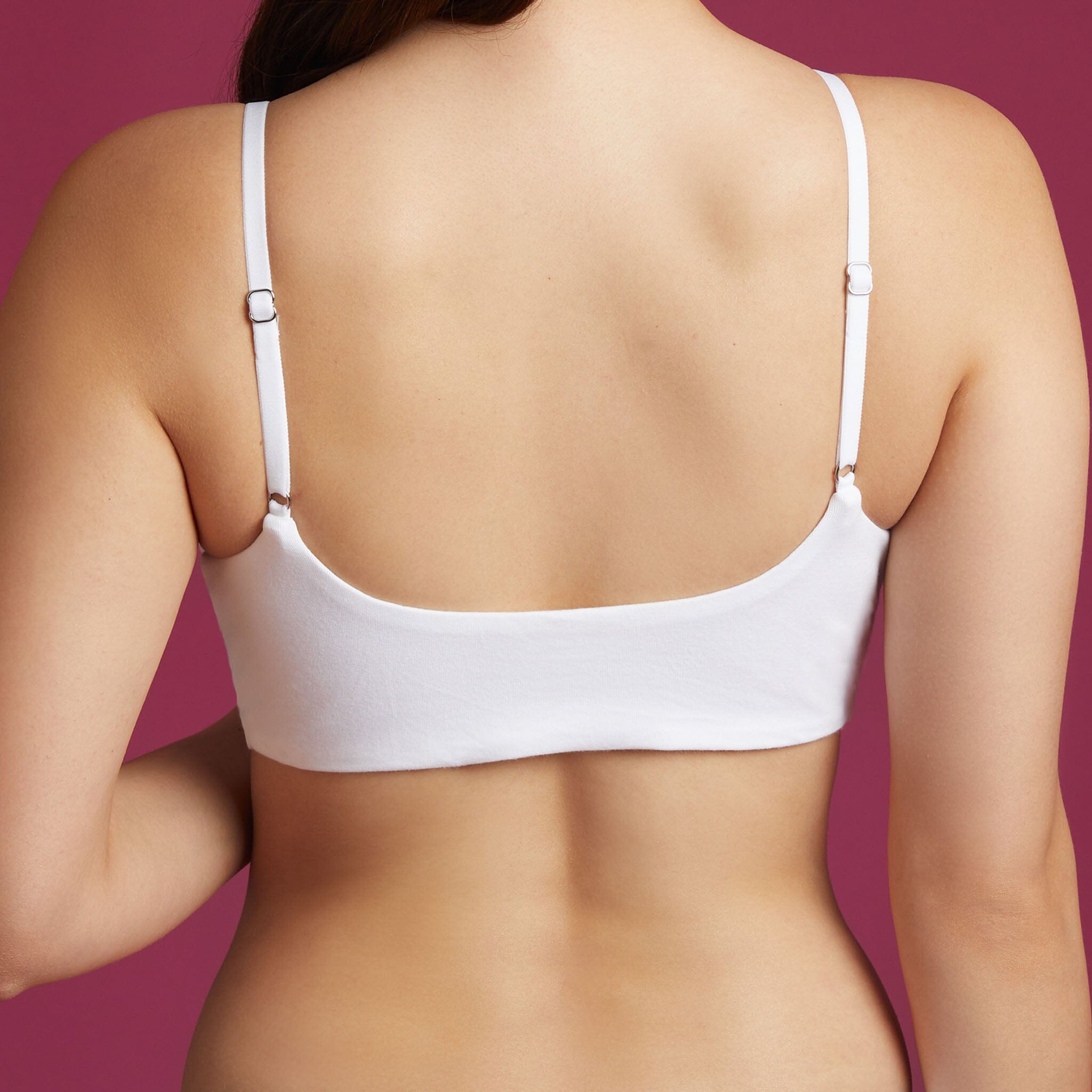 Front fastening non padded underwire cotton bras 2 pack offer at