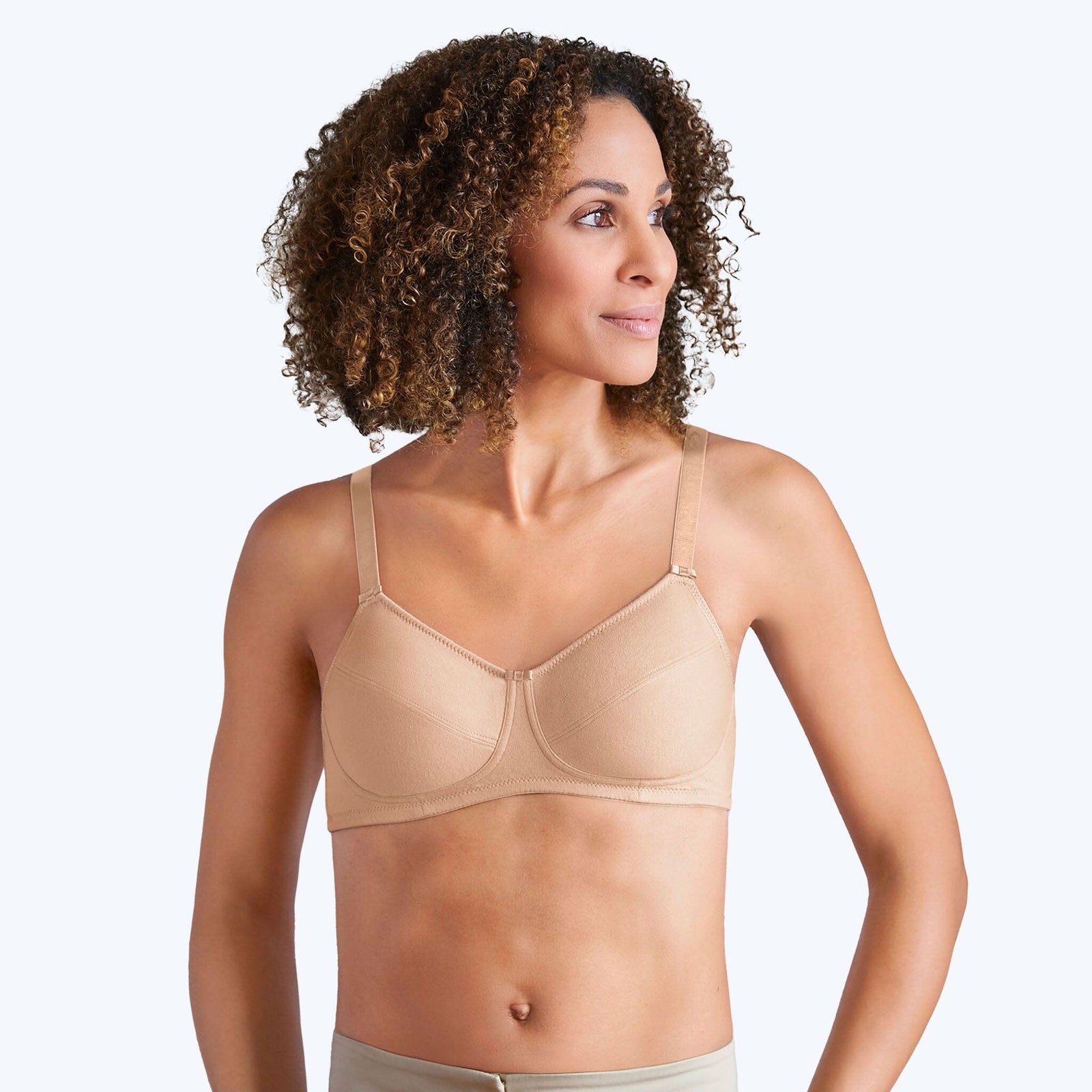 Amoena Women's Kelly Cut and Sewn Wire Free Bra, Nude, 34D : :  Clothing, Shoes & Accessories